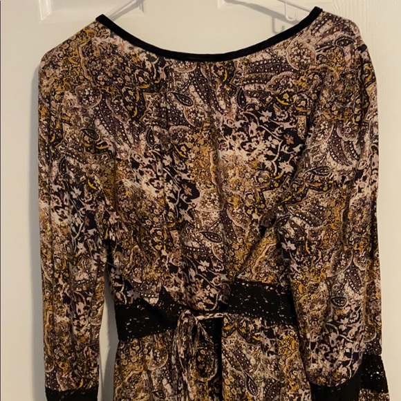 Brown Boho tie back dress - Picture 4 of 4